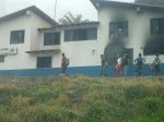 Sede de la Policia de Ejido quemada por encapuchados