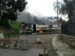 Bus volcado en la entrada a Mucuchies Mperida 11-05-20171