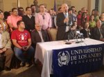 Rueda de prensa Respaldo a la ULA Rector Mario Bonucci. Alcalde Carlos Garcia y Cardenal Baltazar Porras 24-03-2017 (7)