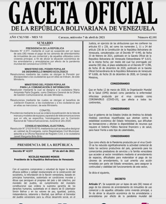 Gaceta Oficial 42101