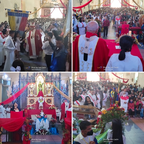 Celebración de Santa Lucía patrona de Mucuchies