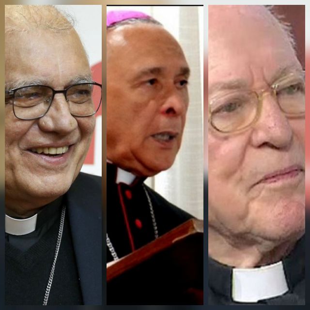 Cardenales Porras, Diego Padrón y Mons Ovidio Pérez